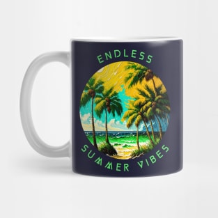 endless summer, fun summer artistic design v9 Mug